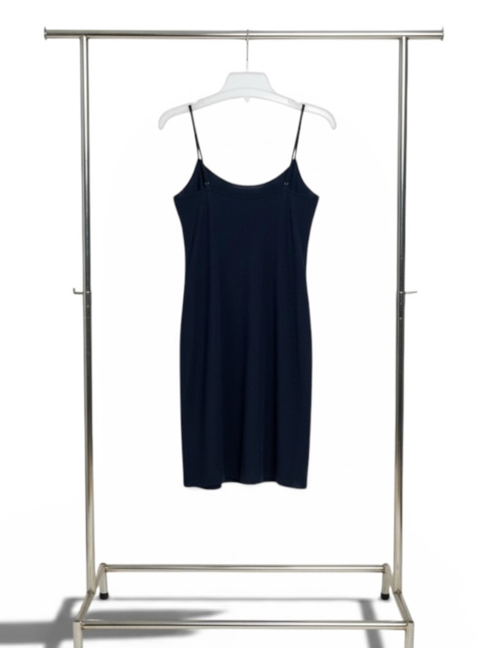 Donna Karan Black Silk Slip Dress with Spaghetti Straps - Size 8
